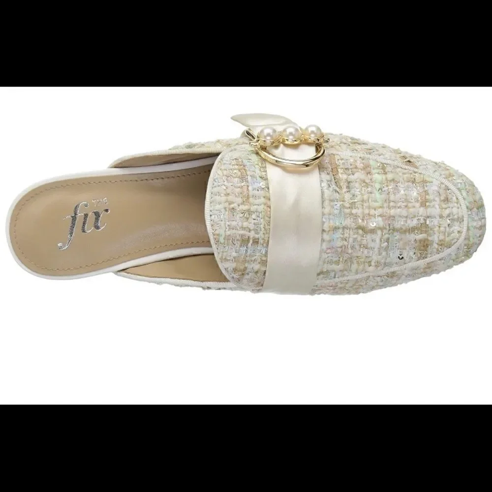 🎀The Fix Dafnee Loafers slide with Pearl Size:9